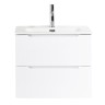 База под раковину подвесная BelBagno ETNA39-600/390-2C-SO-BL-P Bianco Lucido