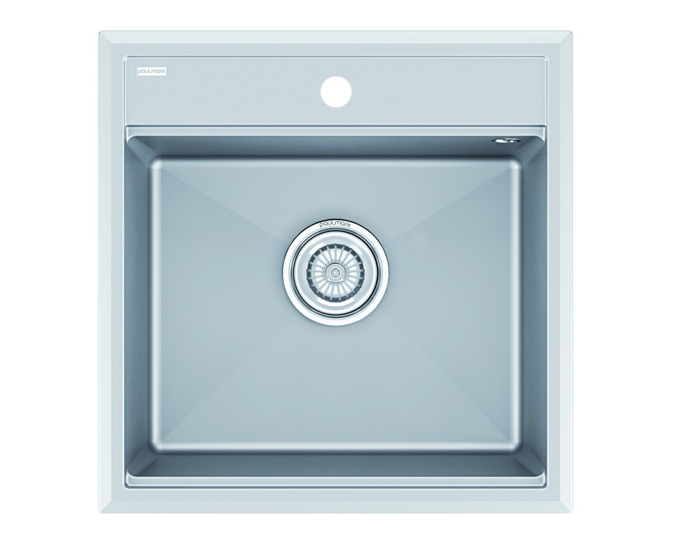 Мойка STEPIA 50, IT-GRANIT, PM115051-GRM , серый металлик, 500х510, Paulmark