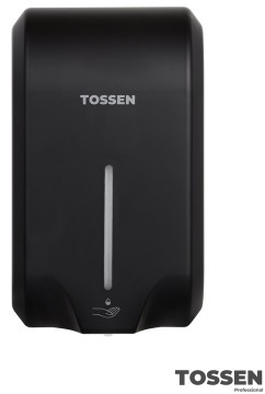 TOSSEN AL-7206 PB - сенсорный диспенсер для мыла/дезинфицирующих средств (коллекция «Матовый чёрный»)