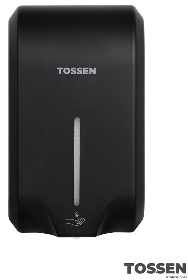 TOSSEN AL-7206 PB - сенсорный диспенсер для мыла/дезинфицирующих средств (коллекция «Матовый чёрный»)  