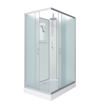Душевая кабина Niagara Classic NG-43295-14QBKT (120х90х210) низкий поддон(13см),стекло матовое,3 места
