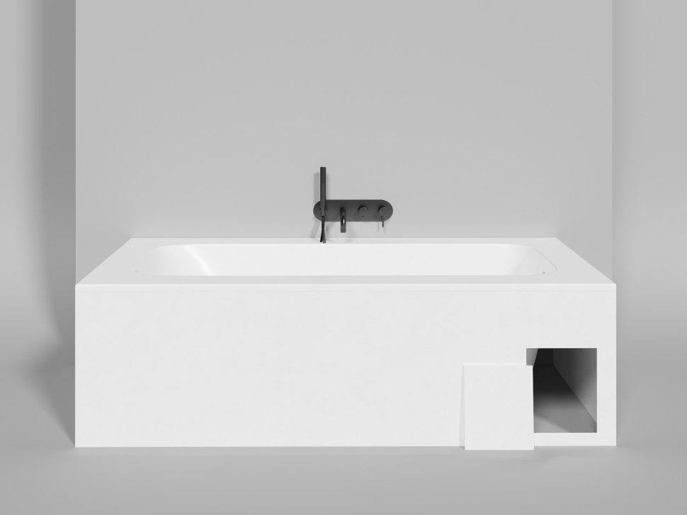 Ванна встраиваемая ORLANDA PLUS 190x100 покраска по RAL полностью S-Stone Матовое