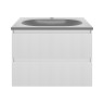 База под раковину Welle 600 подвесная, 2 выкатных ящика soft-close, M.White