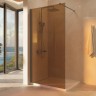 Душевая перегородка Walk-In VSW-1H900GSGM, 900*2000, вороненая сталь, стекло янтарь