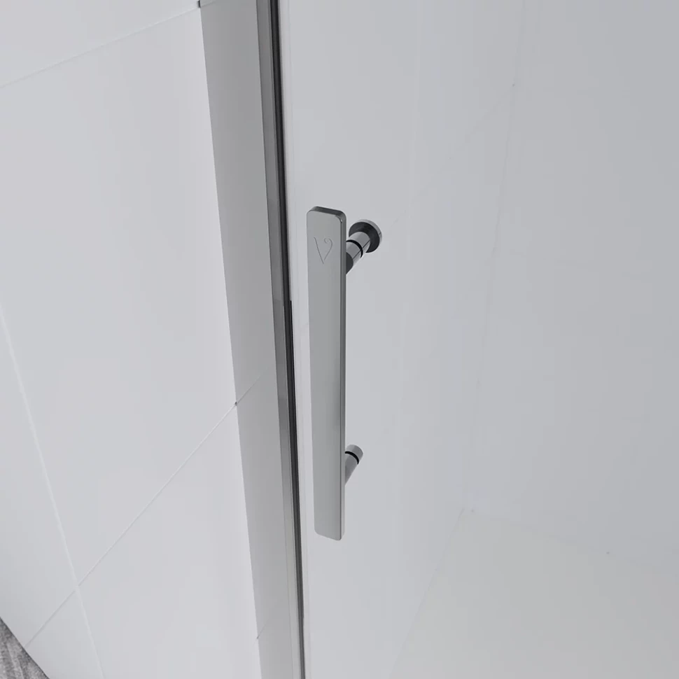 Душевая дверь Veconi Evo 100 CH, 1400x1950, хром, стекло прозрачное