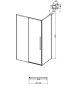 Боковая стенка Grossman Galaxy 200.K33.01.70.10.02 (70х195) хром,стекло шиншилла, 1 место
