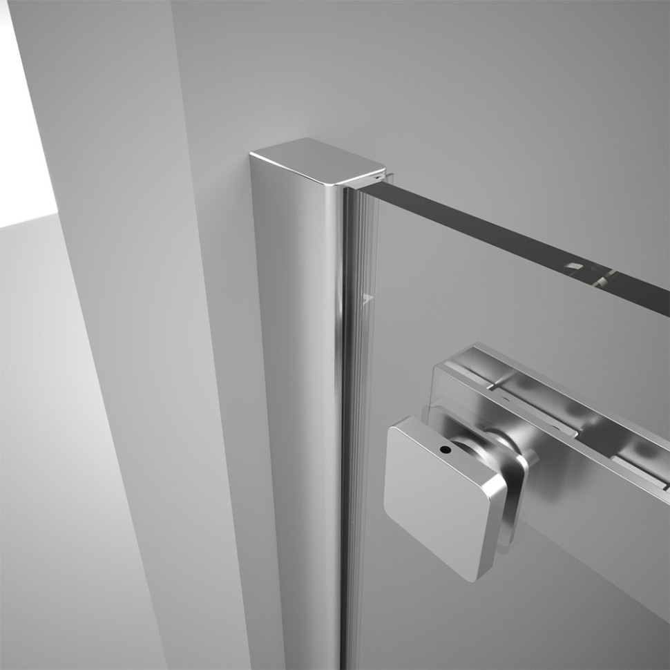 Душевой угол Veconi Rovigo RV-075, 1400х1000х2000 хром, стекло прозрачное