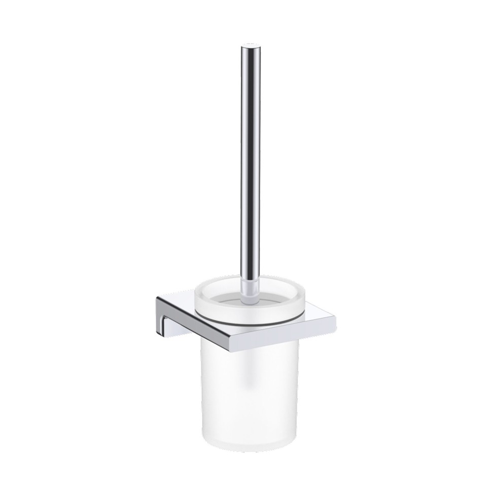 AQM7313CR Tivoli Туалетный ершик настенный, матовое стекло, хром