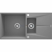 Гранитная мойка, 1.5-чаши с осушкой