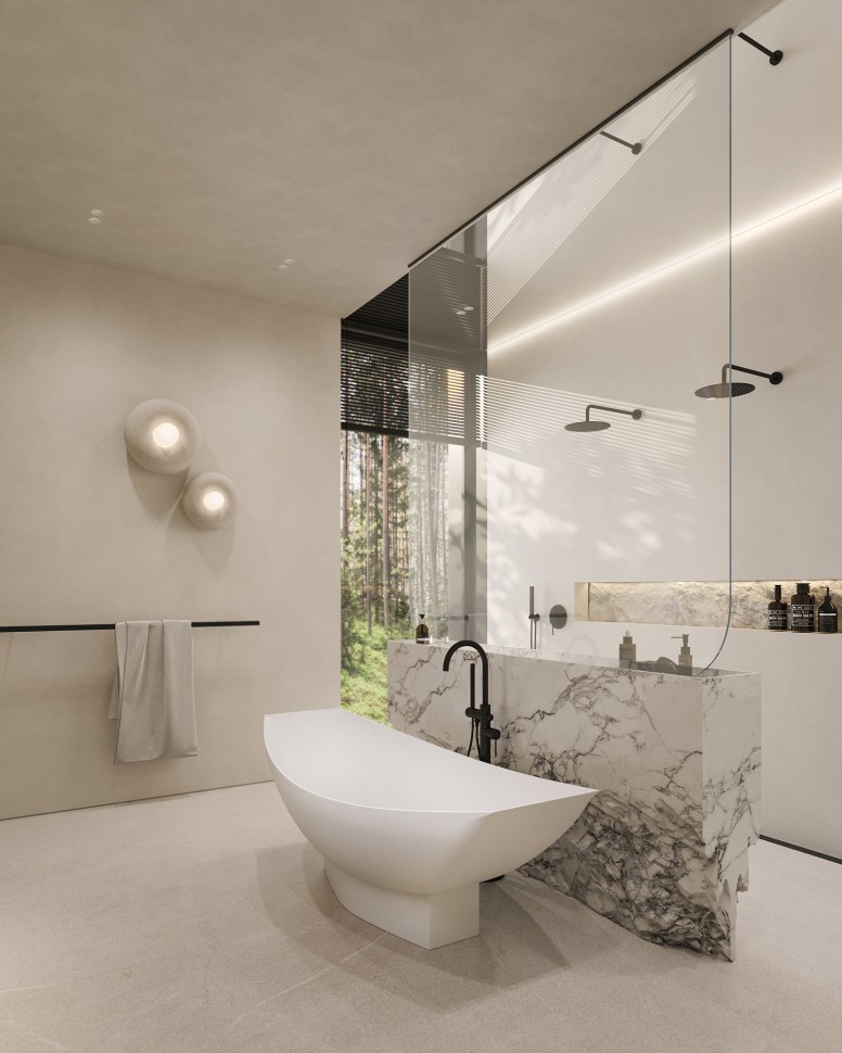 Ванна из искусственного камня ABBER Stein AS9610 белая матовая