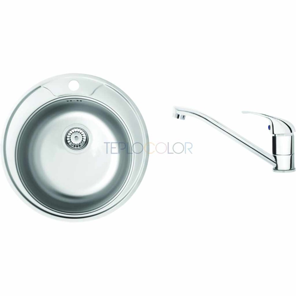 Сальная мойка со смесителем, 1-чаша