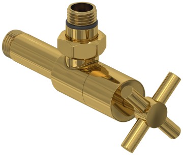 Вентиль угловой крест (G 1/2" НР х G 1/2" НР)