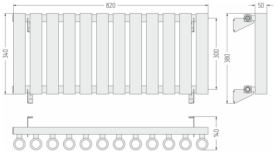Кумир-0 300х820 12 секций