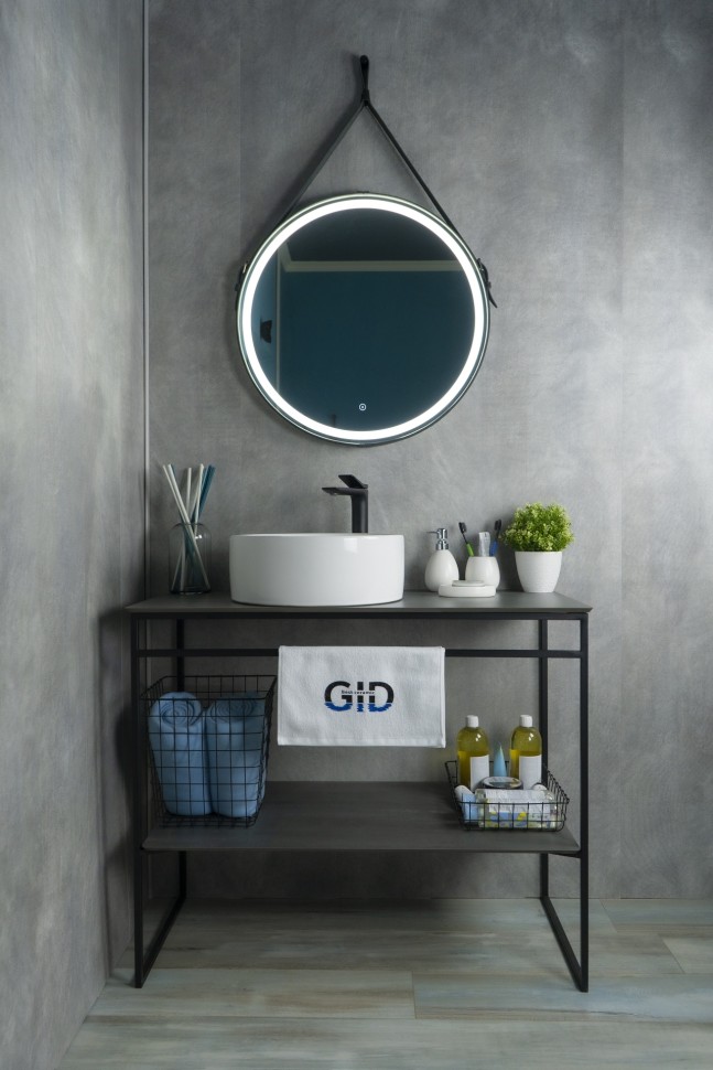 Раковина Gid N9011 51105 накладная белая 40x40x15