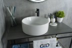 Раковина Gid N9011 51105 накладная белая 40x40x15