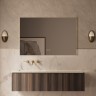 База под раковину Vincea  Luxe 1400 подвесная, 2 выкатных ящика soft close, натуральный орех