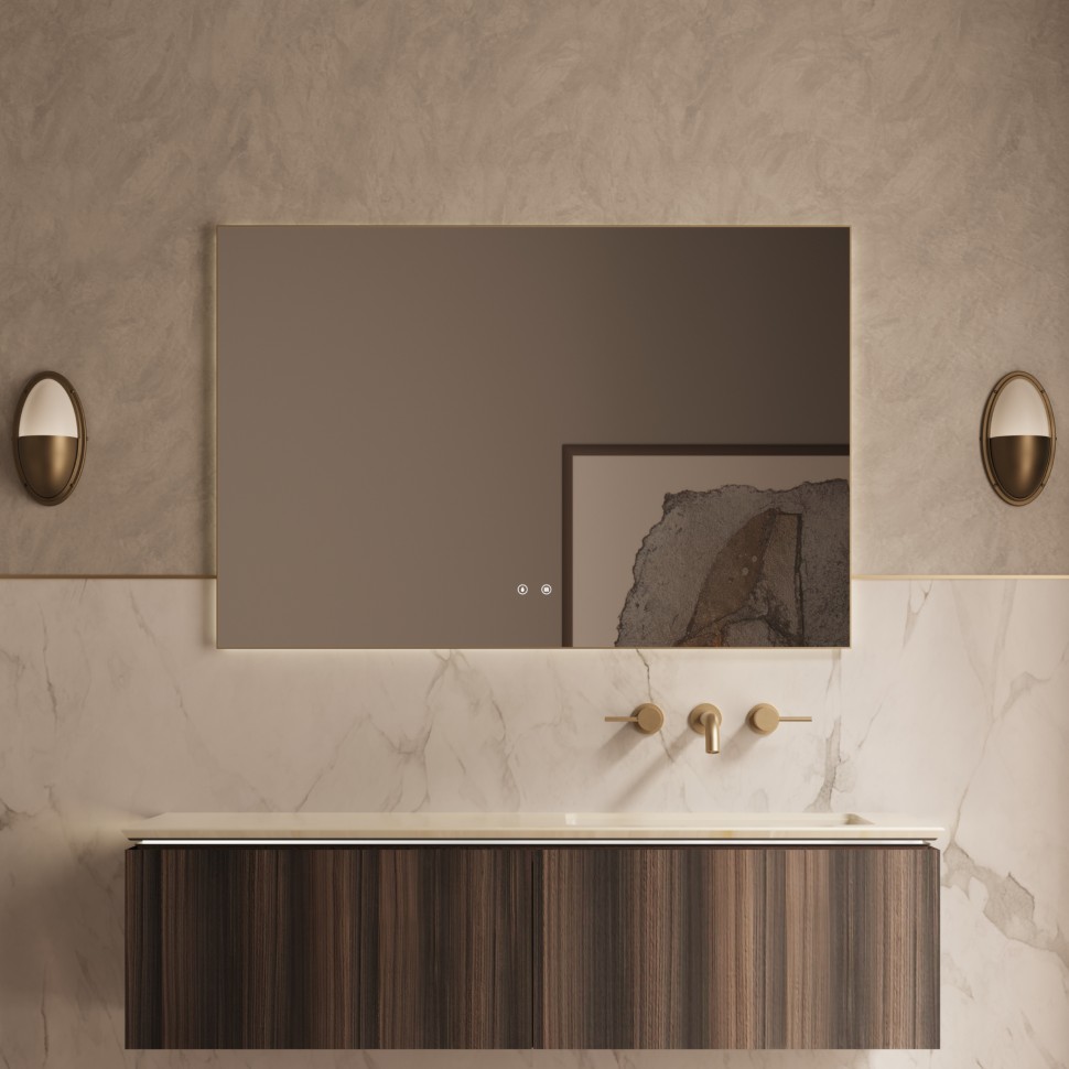 База под раковину Vincea  Luxe 1400 подвесная, 2 выкатных ящика soft close, натуральный орех