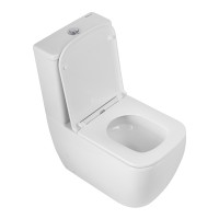 Чаша унитаза безободкового со смывом &quot;Торнадо&quot; с сиденьем BelBagno LUCE-TOR BB2197CP-TOR/SC