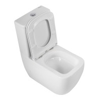 Чаша унитаза безободкового со смывом &quot;Торнадо&quot; с сиденьем BelBagno LUCE-TOR BB2197CP-TOR/SC