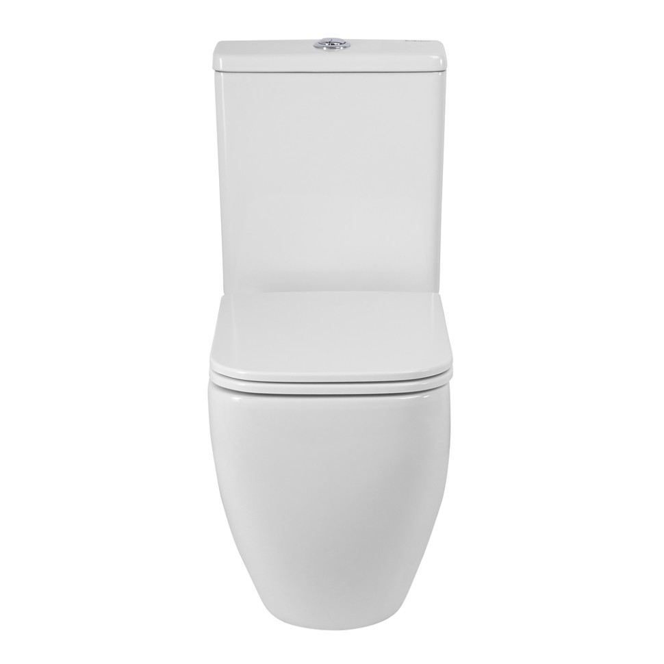 Чаша унитаза безободкового со смывом "Торнадо" с сиденьем BelBagno LUCE-TOR BB2197CP-TOR/SC