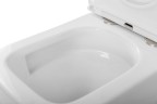 Чаша унитаза безободкового со смывом "Торнадо" с сиденьем BelBagno LUCE-TOR BB2197CP-TOR/SC
