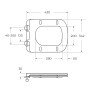 Чаша унитаза безободкового со смывом "Торнадо" с сиденьем BelBagno LUCE-TOR BB2197CP-TOR/SC