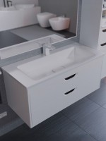 Раковина для ванной Uperwood Modul 97 см, с декоративной накладкой