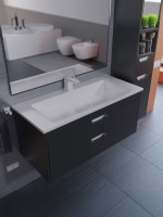 Раковина для ванной Uperwood Modul 97 см, с декоративной накладкой