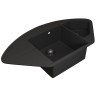 Кухонная мойка кварцевая Uperwood Quartz Premium UPD-06-04, угловая двухсекционная, черная