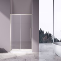 Душевая дверь Слим-Н (Slim-N) VDS-4SN110CLBN, 1100, брашированный никель, стекло прозрачное,