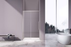 Душевая дверь Слим-Н (Slim-N) VDS-4SN110CLBN, 1100, брашированный никель, стекло прозрачное,