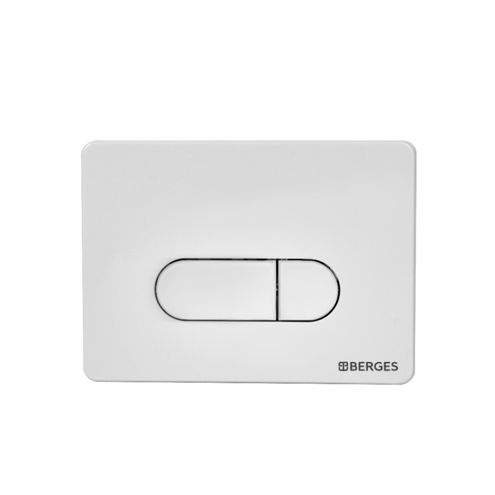 Инсталляция BERGES для скрытого монтажа унитаза NOVUM кнопка D4 Soft Touch, белая