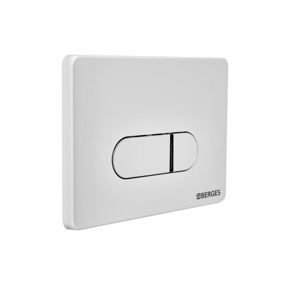 Инсталляция BERGES для скрытого монтажа унитаза NOVUM кнопка D4 Soft Touch, белая
