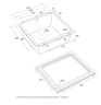 Мойка UNTER, IT-GRANIT, PM204543-WH, белый, 455х435, подст. мон. Paulmark