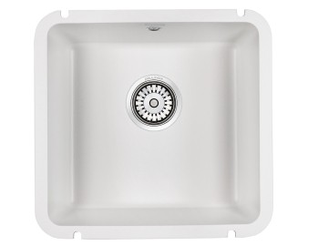 Мойка UNTER, IT-GRANIT, PM204543-WH, белый, 455х435, подст. мон. Paulmark