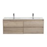 База под раковину подвесная BelBagno KRAFT-1400-4C-SO-2-RGB Rovere Galifax Bianco