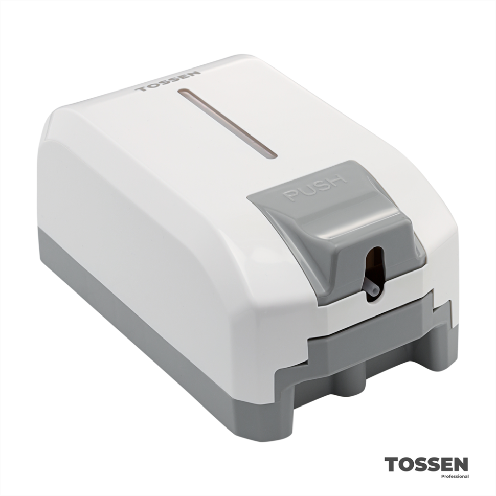 TOSSEN MN-7226 PW - настенный механический дозатор жидкого мыла (коллекция «Классический белый»)  