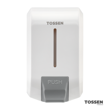 TOSSEN MN-7226 PW - настенный механический дозатор жидкого мыла (коллекция «Классический белый»)