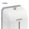 TOSSEN MN-7226 PW - настенный механический дозатор жидкого мыла (коллекция «Классический белый»)  