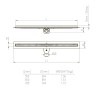 Душевой лоток щелевой Veconi Slim Line 500