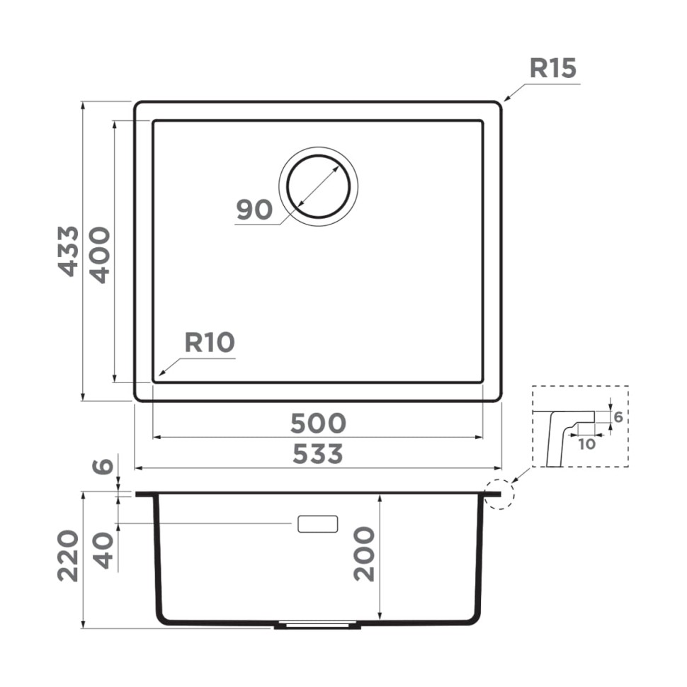 Кухонная мойка Omoikiri Yamakawa 55-Integra-WH Artceramic/белый