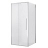 Душевое ограждение Niagara Nova NG-65-11CH-CH80-34 (110х80х195) прямоугольник,хром,дверь раздвижная,стекло шиншилла,2 места