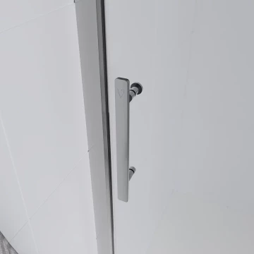 Душевая дверь Veconi Evo 100 CH, 1500x1950, хром, стекло прозрачное