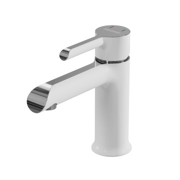 Смеситель для раковины Grossman Alba 510.K35.06.100/000 хром с белым,1 место