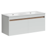 Тумба подвесная SANCOS Smart 1190х450х500, 4 ящика оснащенными доводчиками, белый глянец , арт. SM120-2W