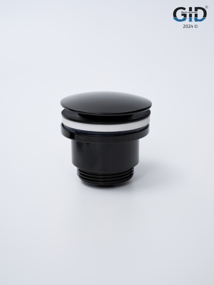 Донный клапан Gid универсальный G-58BL 76604K черный глянцевый 7.5x7x3.5