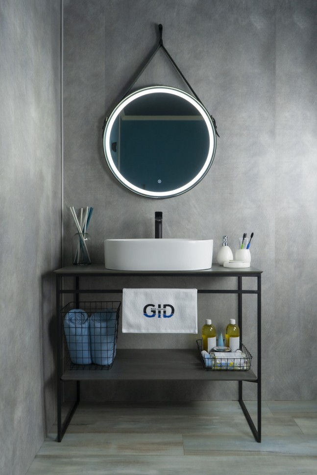 Раковина Gid N9025 51111 накладная белая 56x35x14