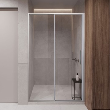 Душевая дверь Слим-У (Slim-U) VDS-2SU140CL, 1400, хром, стекло прозрачное