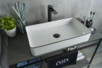 Раковина Gid Nc9399 52225 накладная белая / черная 60x34x11