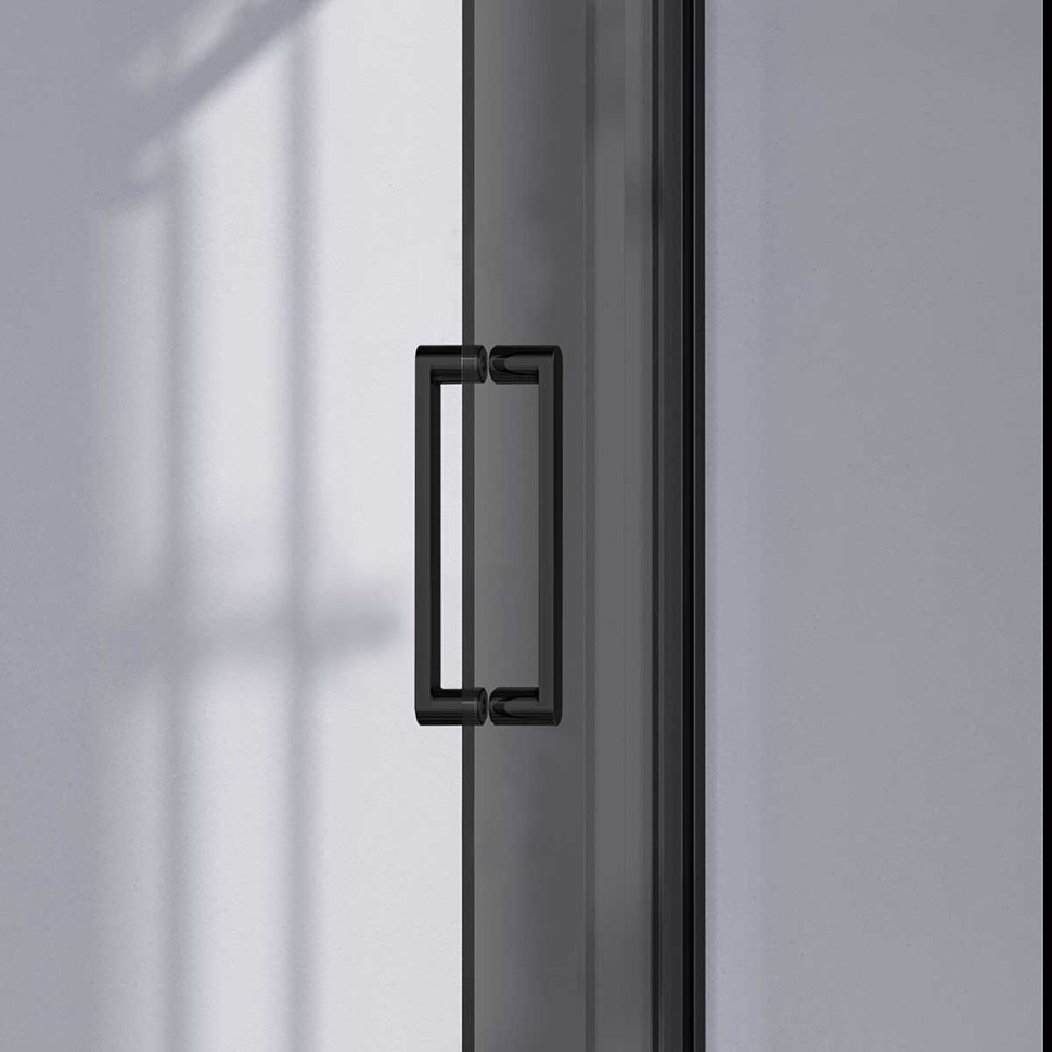 Душевая дверь Como-N VDS-4CN130CGB, 1300, черный, стекло тонированное